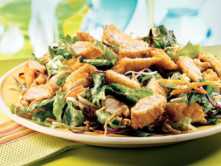 Asian crispy chicken salad